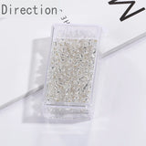3mm Silver-filled Glass Rice Beads DIY Jewelry Necklace Material