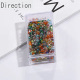 3mm Silver-filled Glass Rice Beads DIY Jewelry Necklace Material