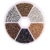 3mm Glass Seed Bead Tiny Loose Bead Assorted DIY Jewelry Making