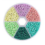 3mm Glass Seed Bead Tiny Loose Bead Assorted DIY Jewelry Making