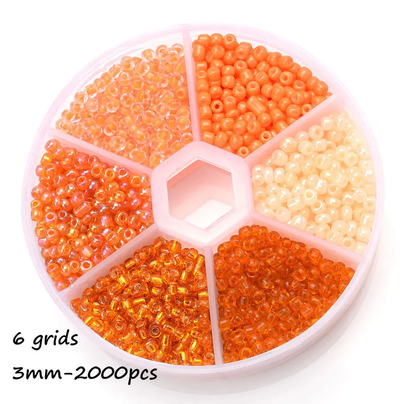Rainbow Czech Crystal Glass Beads Set for DIY Jewelry Making
