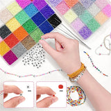 3mm Japanese Glass Seed Beads Letter Spacer Set DIY Jewelry Making Kit