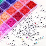 3mm Japanese Glass Seed Beads Letter Spacer Set DIY Jewelry Making Kit