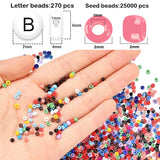 3mm Japanese Glass Seed Beads Letter Spacer Set DIY Jewelry Making Kit
