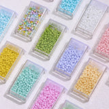3mm Macaron Frosted Glass Rice Beads DIY Jewelry Material