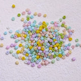 3mm Macaron Frosted Glass Rice Beads DIY Jewelry Material