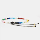 3mm Natural Agate Stone Hand-woven Bracelets for Luck Love