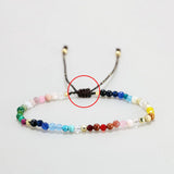 3mm Natural Agate Stone Hand-woven Bracelets for Luck Love