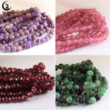 3mm Nat Faceted Tourmaline Garnet Agate Jades Gem Stone Rd Lse Spacer Beads 15''