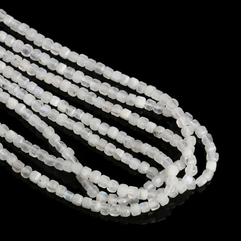 3mm Cube Beads Natural Gemstone for Jewelry Making