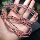 Natural Rainbow Tourmaline Quartz Bracelet Jewelry AAAAA