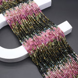 3mm Gradient Tourmaline Stone Beads for Jewelry Making