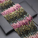 3mm Gradient Tourmaline Stone Beads for Jewelry Making