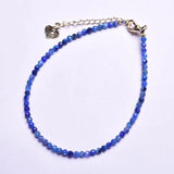 3mm Natural Turquoise Kyanite Cordierite Morganite Multiaspect Bracelet Anklet