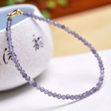 3mm Natural Turquoise Kyanite Cordierite Morganite Multiaspect Bracelet Anklet