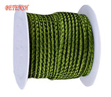 3mm Olive Green Dragon Squama Braid Nylon Cord