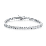 3mm 18K Plated Zircon Tennis Bracelet with Box