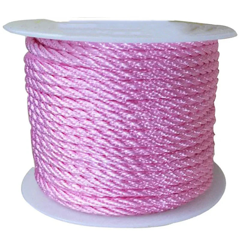 3mm Pink Twisted Twist Twine Thread Nylon Cord 30m