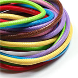 3mm Polyester Waxed Thread Cotton Cord Mixed Colors 30YDS