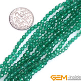 3mm Round Faceted Stone Beads for Jewelry Making Strand 15 inch