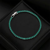 3mm CZ Tennis Bracelet Silver Jewelry Gift