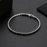 3mm CZ Tennis Bracelet Silver Jewelry Gift
