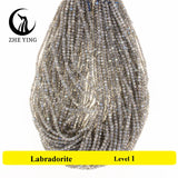 3mm Labradorite Faceted Beads for DIY Bracelets - 15''