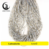 3mm Labradorite Faceted Beads for DIY Bracelets - 15''