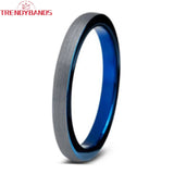 3mm Tungsten Wedding Band Engagement Rings For Women