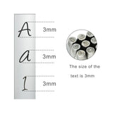 3mm Upper Case Jewelry Stamping Tools Punch Set with Letters Numbers