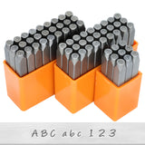 3mm Upper Case Jewelry Stamping Tools Punch Set with Letters Numbers