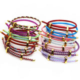 Adjustable Steel Wire Rope Bracelet with Large Holes DIY Accessories