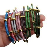 Adjustable Steel Wire Rope Bracelet with Large Holes DIY Accessories