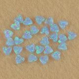 3mm Tiny Opal Heart Shape Tooth Decoration