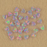 3mm Tiny Opal Heart Shape Tooth Decoration