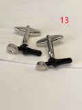MIXORDER Promotion Handgun Pistol Cylinder Cufflinks