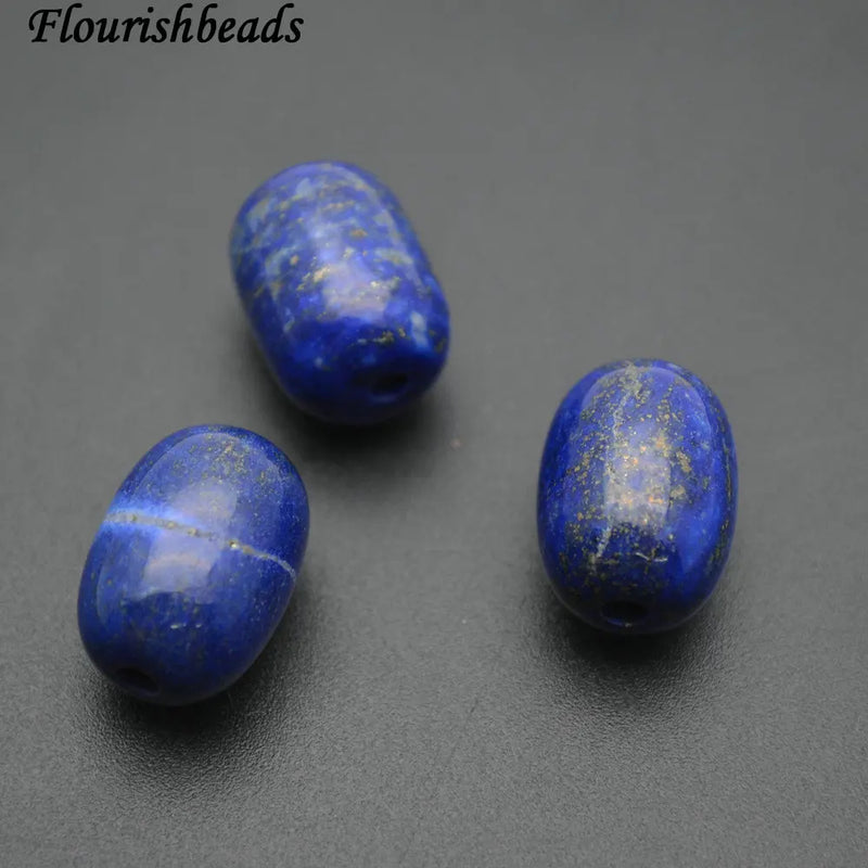 Natural Lapis Lazuli 10x15mm Drum Barrel Shape Stone Loose Beads