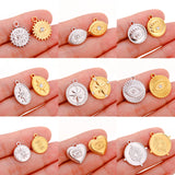 3pc Stainless Steel 18K PVD Plated Evil Eye Charms Jewelry DIY