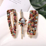 Crystal Flower Hair Clip Bridal Hairclip Barrettes Head Wear Ornament