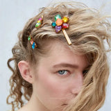 Crystal Flower Hair Clip Bridal Hairclip Barrettes Head Wear Ornament
