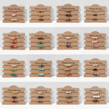 Natural Gravel Bracelets Irregular Quartz Woven Friendship Bracelet
