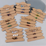 Natural Gravel Bracelets Irregular Quartz Woven Friendship Bracelet