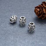3pcs 925 Sterling Silver Flower Beads DIY Jewelry Findings