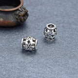 3pcs 925 Sterling Silver Flower Beads DIY Jewelry Findings