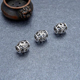 3pcs 925 Sterling Silver Flower Beads DIY Jewelry Findings