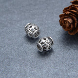 3pcs 925 Sterling Silver Flower Beads DIY Jewelry Findings