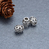 3pcs 925 Sterling Silver Flower Beads DIY Jewelry Findings