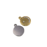 3pcs 15mm Stainless Steel Moon Star Charms Pendant DIY Necklace 2 Colors