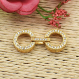 3pcs 18k Plated CZ Clasps for Pearls Bracelets Necklace
