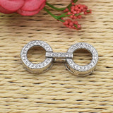 3pcs 18k Plated CZ Clasps for Pearls Bracelets Necklace
